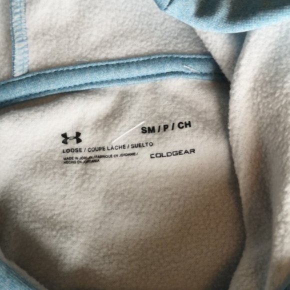 Under Armour Blue Fleece Chenille Logo Small New - Picture 5 of 8